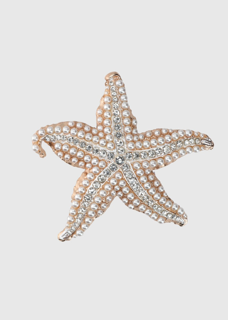 Broche Star pearl