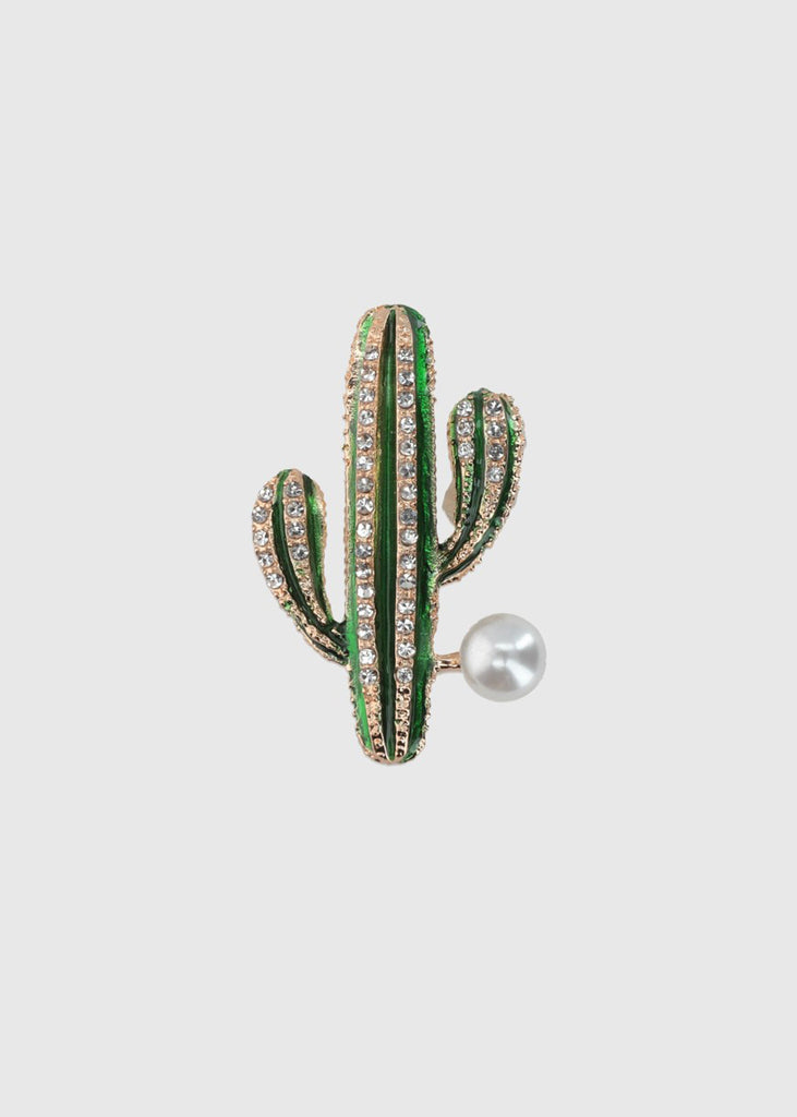 Broche cactus pearl