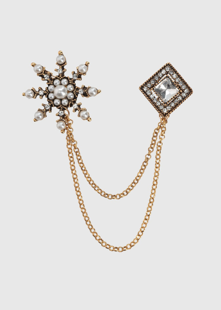 Broche solapa Star Snow